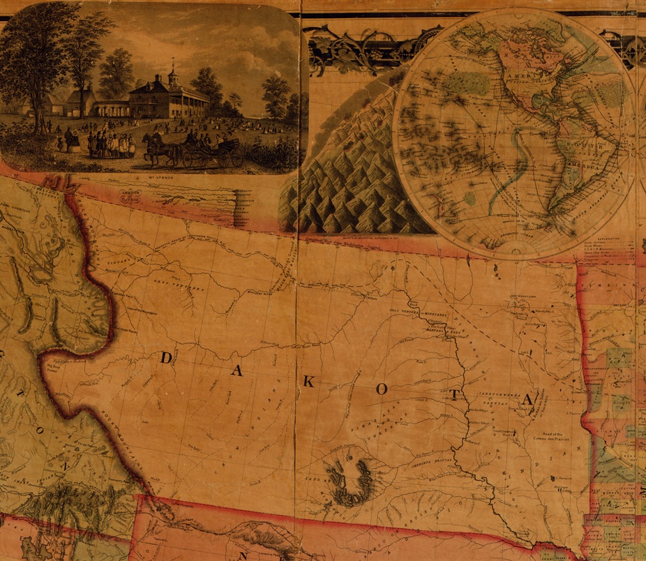 Expanded view of 1861 Dakota Territory