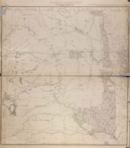 Dakota Territory map 1878 General A. H. Terry