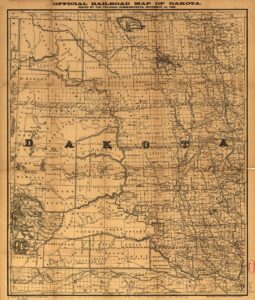 Railroads in Dakota 1886