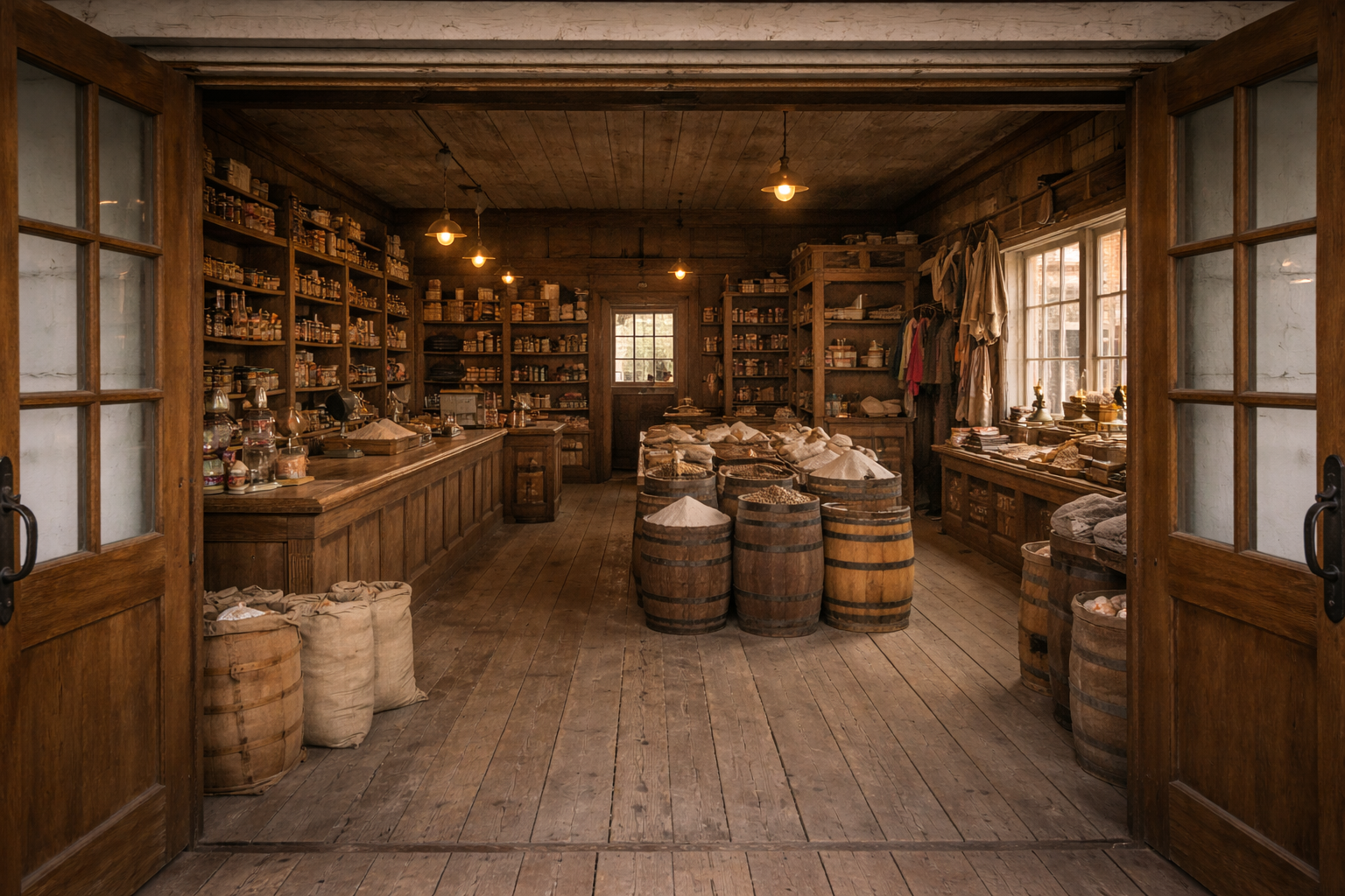 General Store interior view from the door