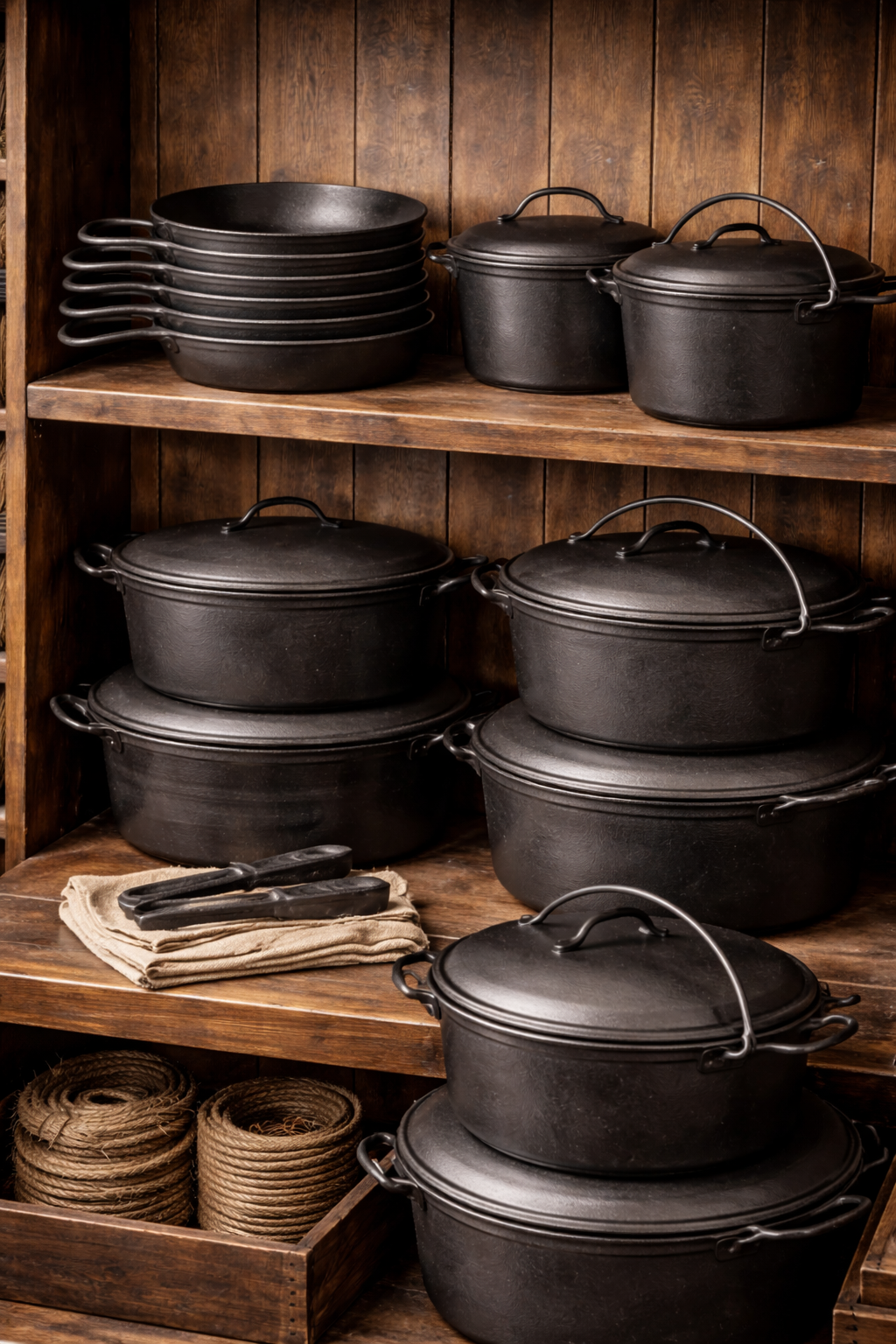 Cast iron skillets and Dutch ovens for sale