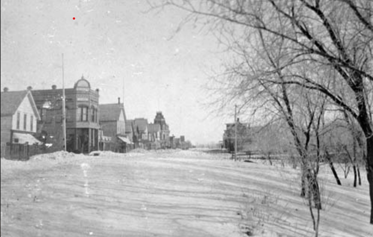 1882, Snow on Main Street, Pembina, N.D.