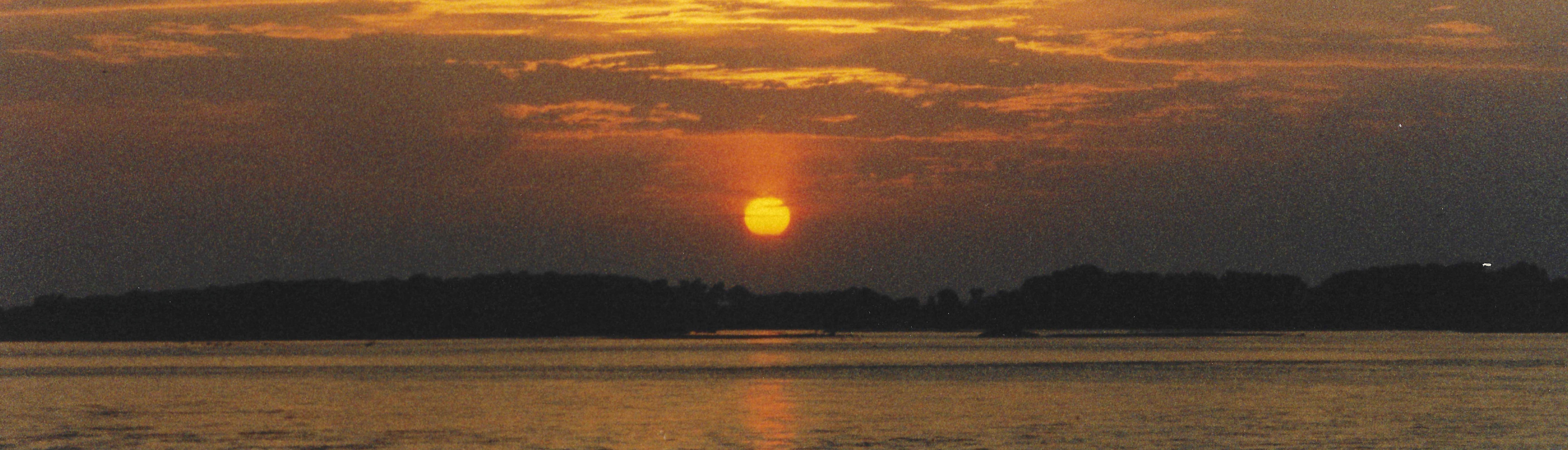 Missouri River at sunset