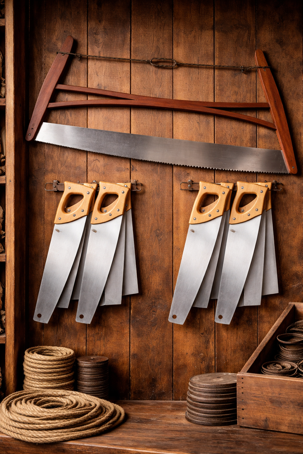 Buck saw, crosscut saw, and hand saws for sale