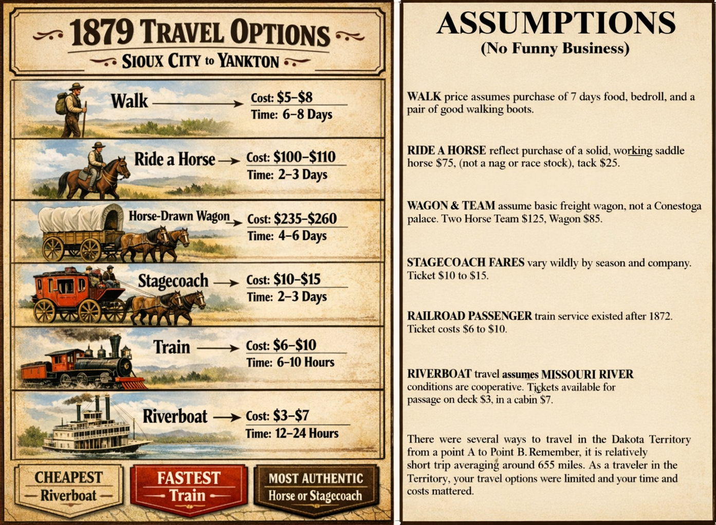 Travel time and costs (1879)